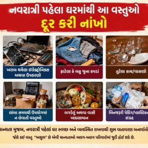 Shardiya Navratri 2026:  નવરાત્રી શરૂ થાય તે પહેલા ઘરમાંથી આ વસ્તુઓ કાઢી નાખો, વાસ્તુમાં તેને અશુભ માનવામાં આવે છે!